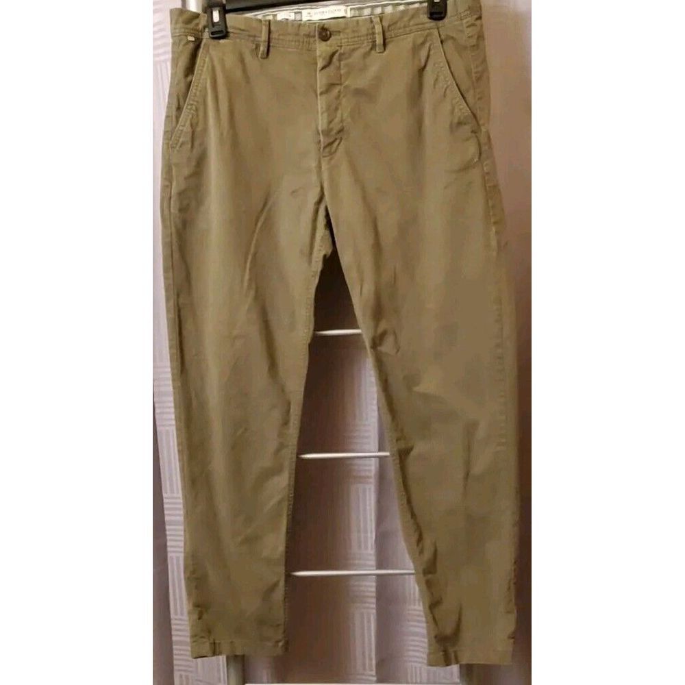 Denim & Flower Ricky Singh Men's Green Chino Slim Fit‎ Pants Sz 36